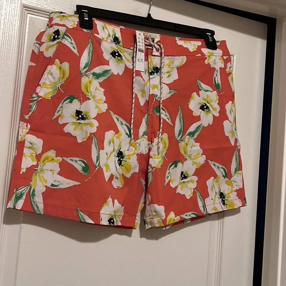 NWT J Crew 7'' stretch breaker board short in floral print